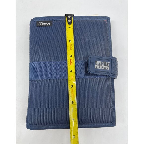 VTG "90's Mead Five Star Student Day Planner Blue Binder Organizer Tabs Zippered - Picture 12 of 13